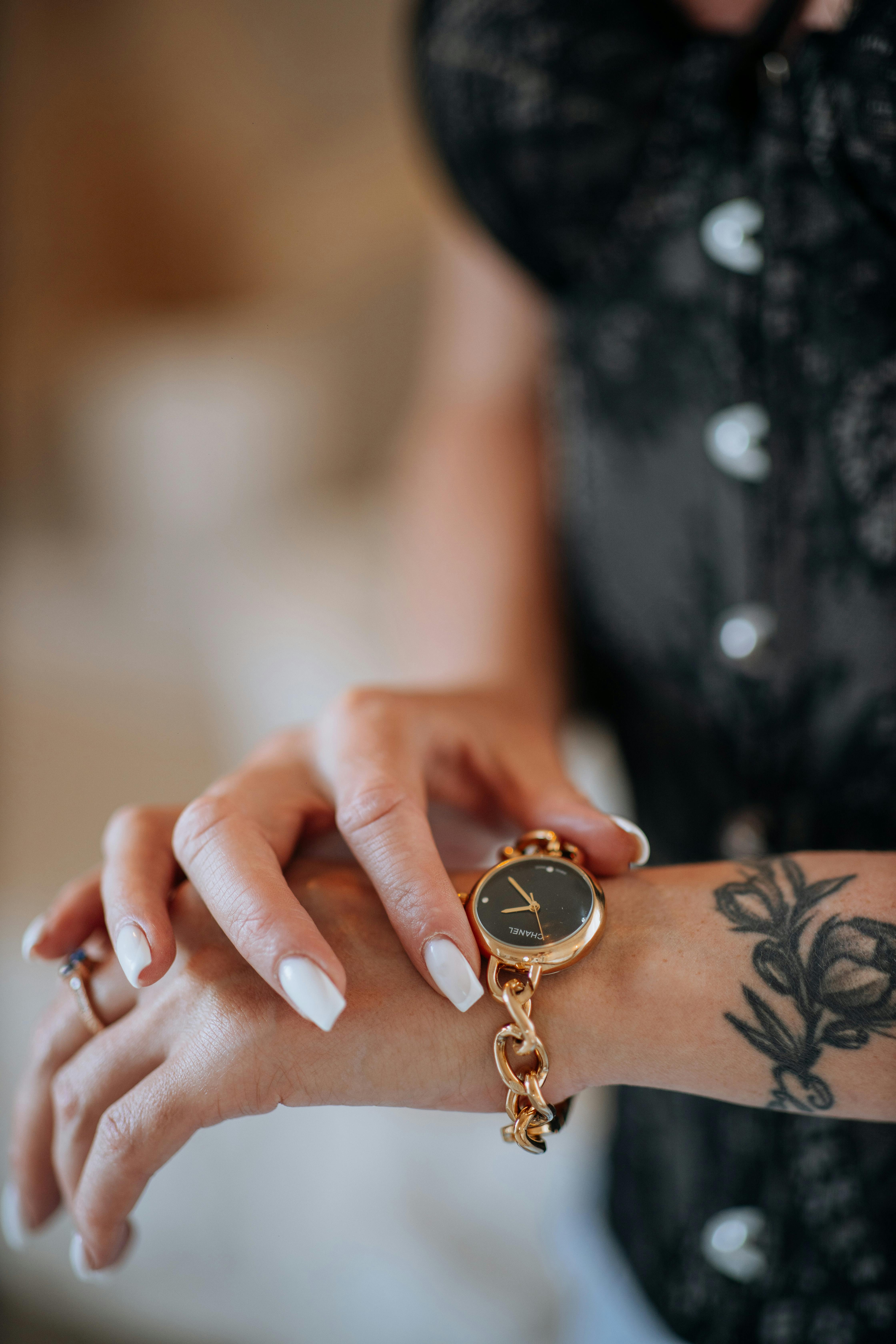 Minimal line tattoo on forearm